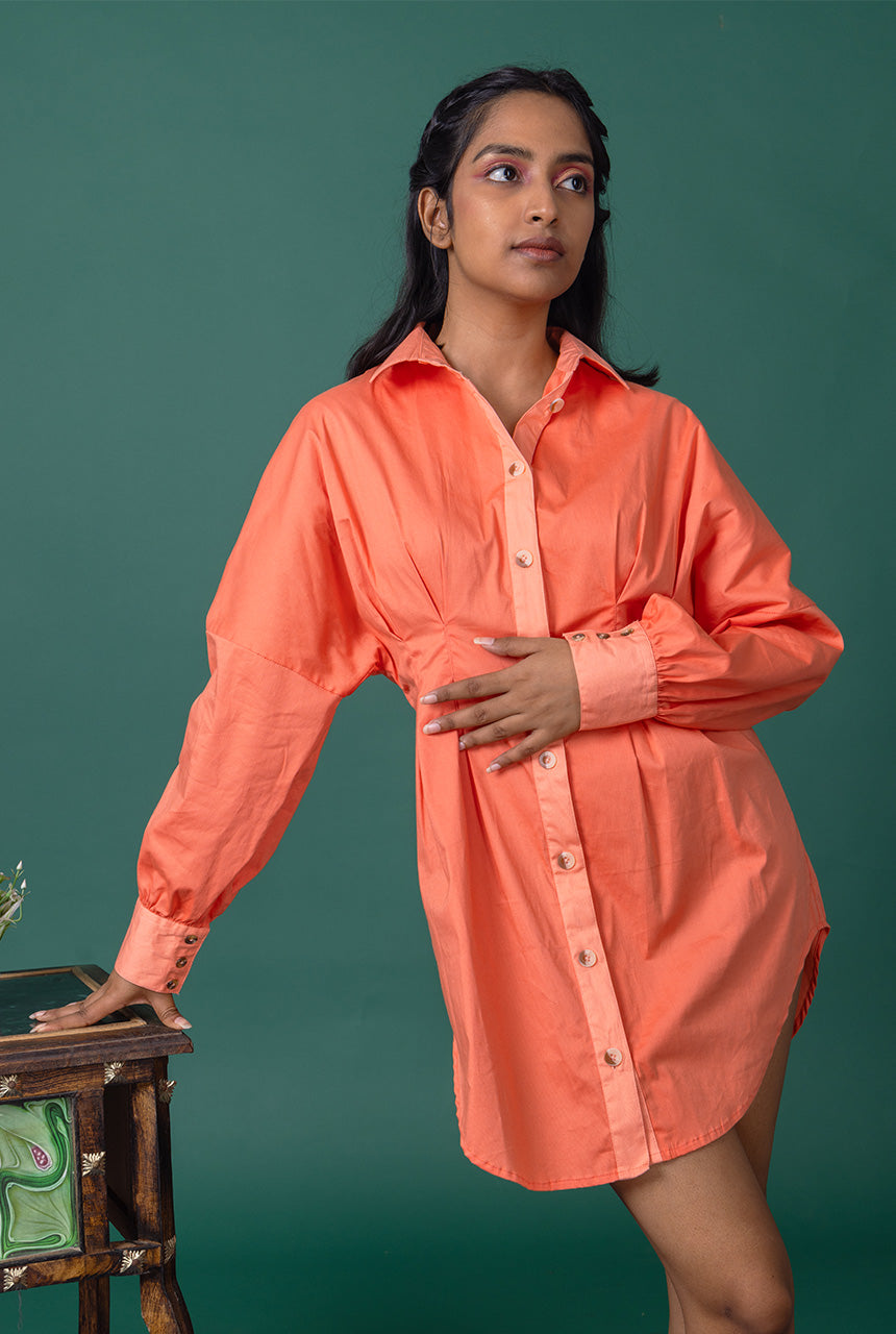 Rose Shirt Dress