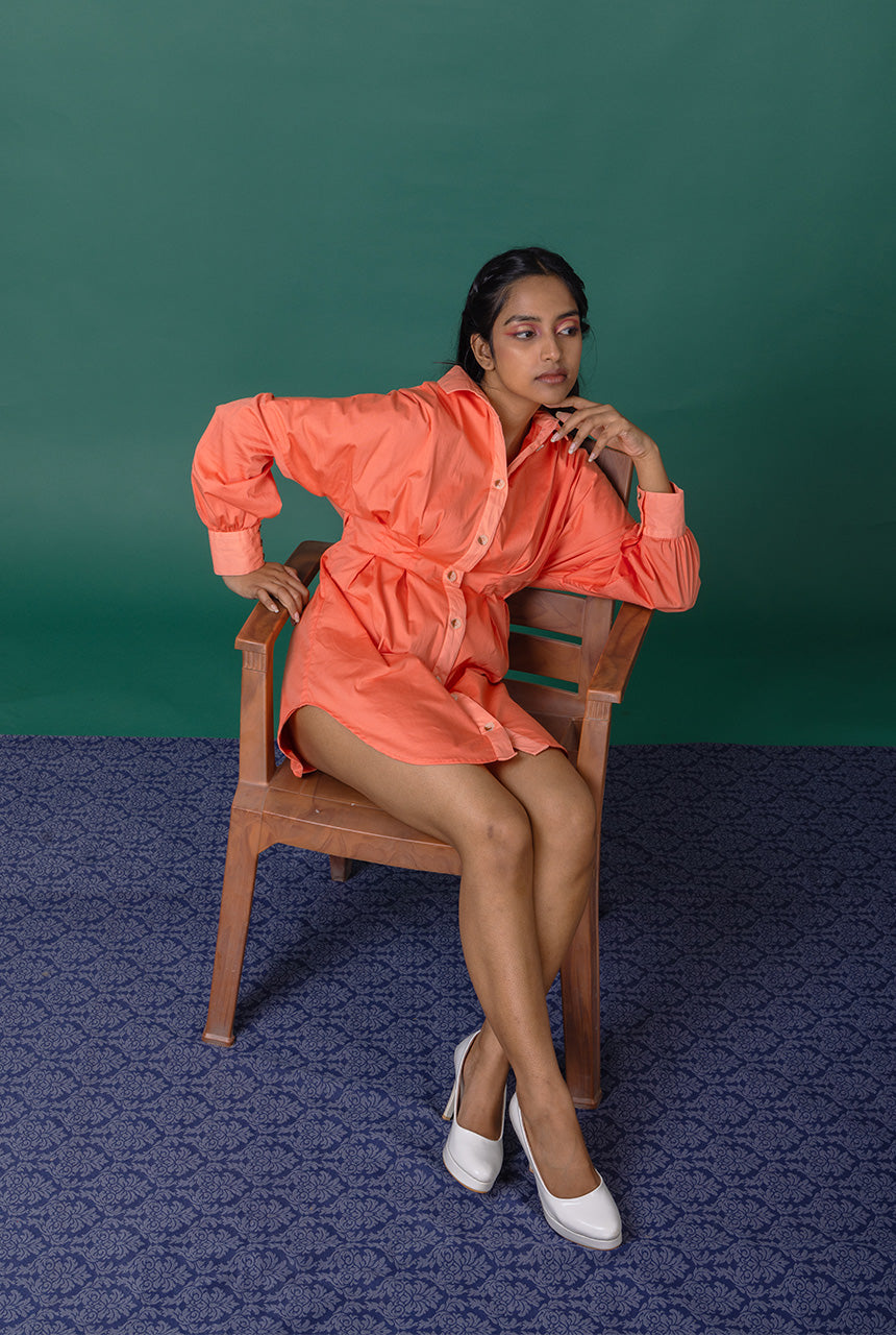 Rose Shirt Dress