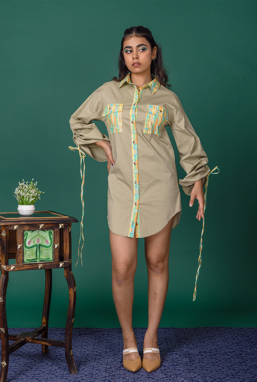 Sage Shirt Dress