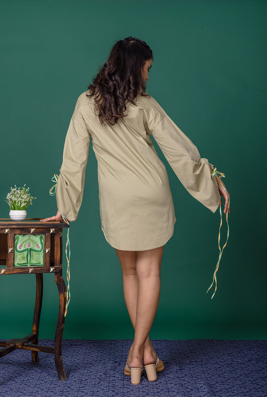 Sage Shirt Dress