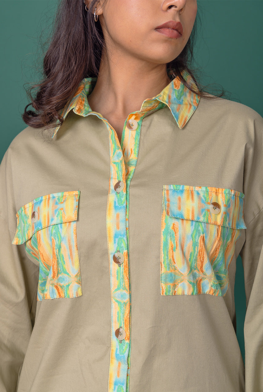 Sage Shirt Dress