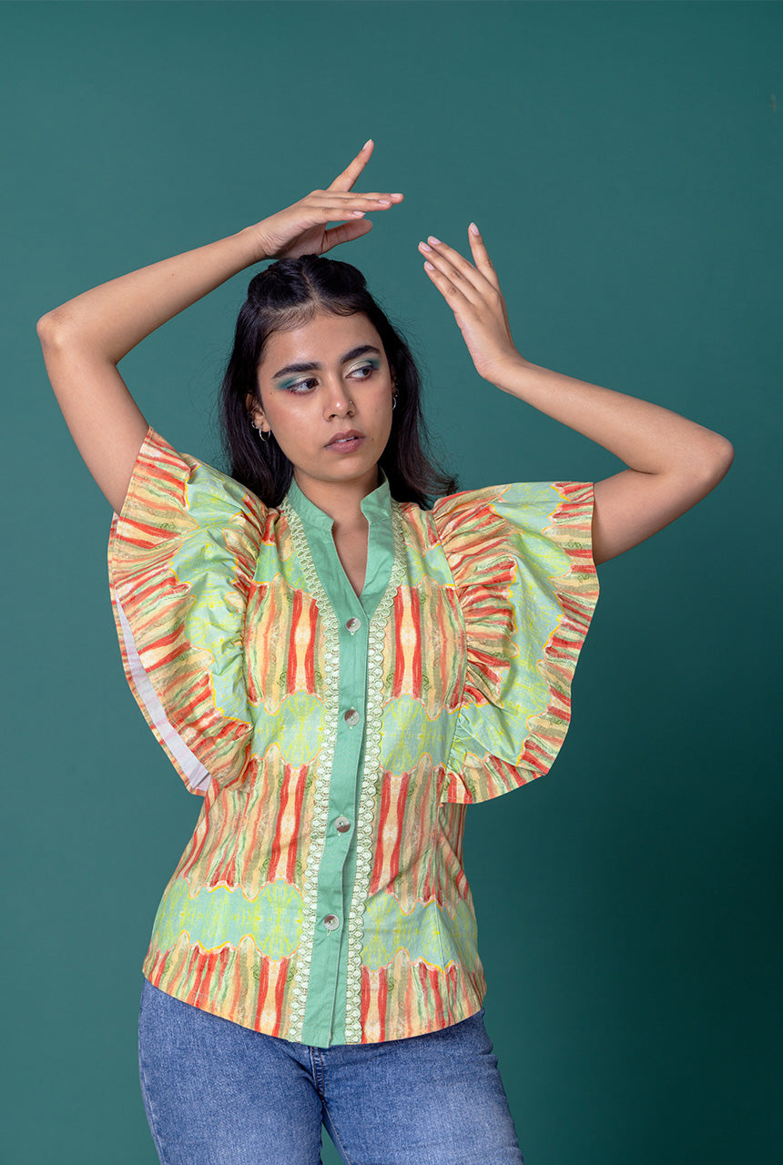 Glace Ruffled Shirt