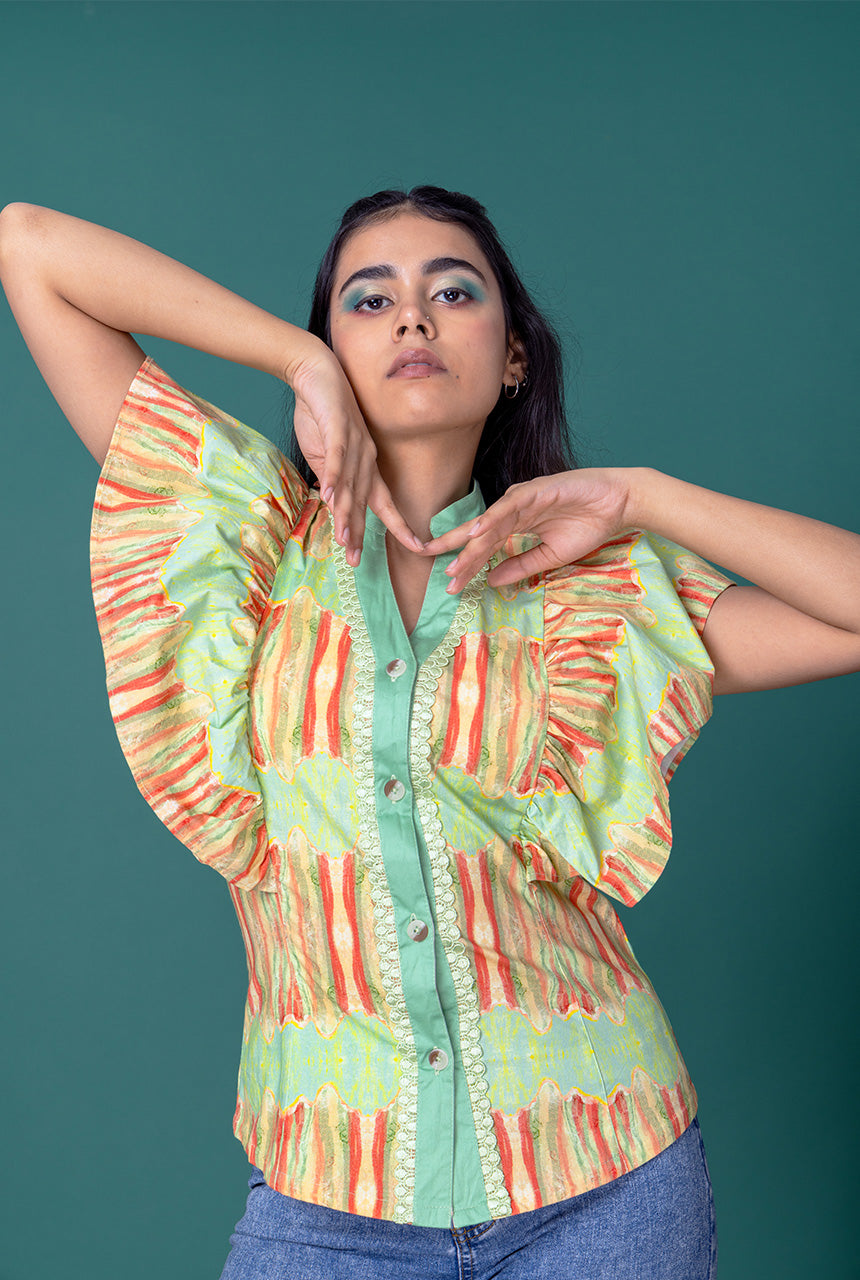 Glace Ruffled Shirt