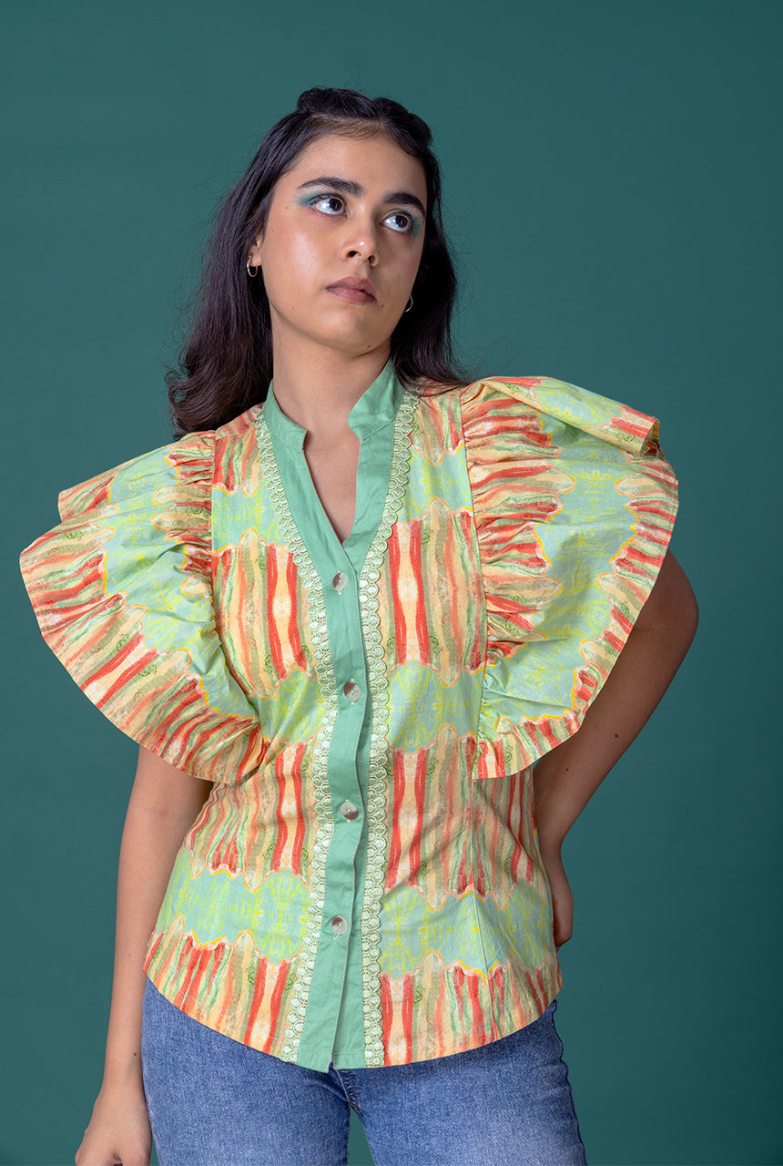 Glace Ruffled Shirt