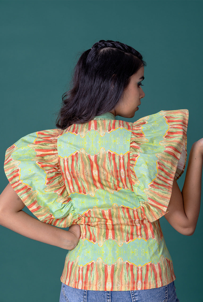 Glace Ruffled Shirt