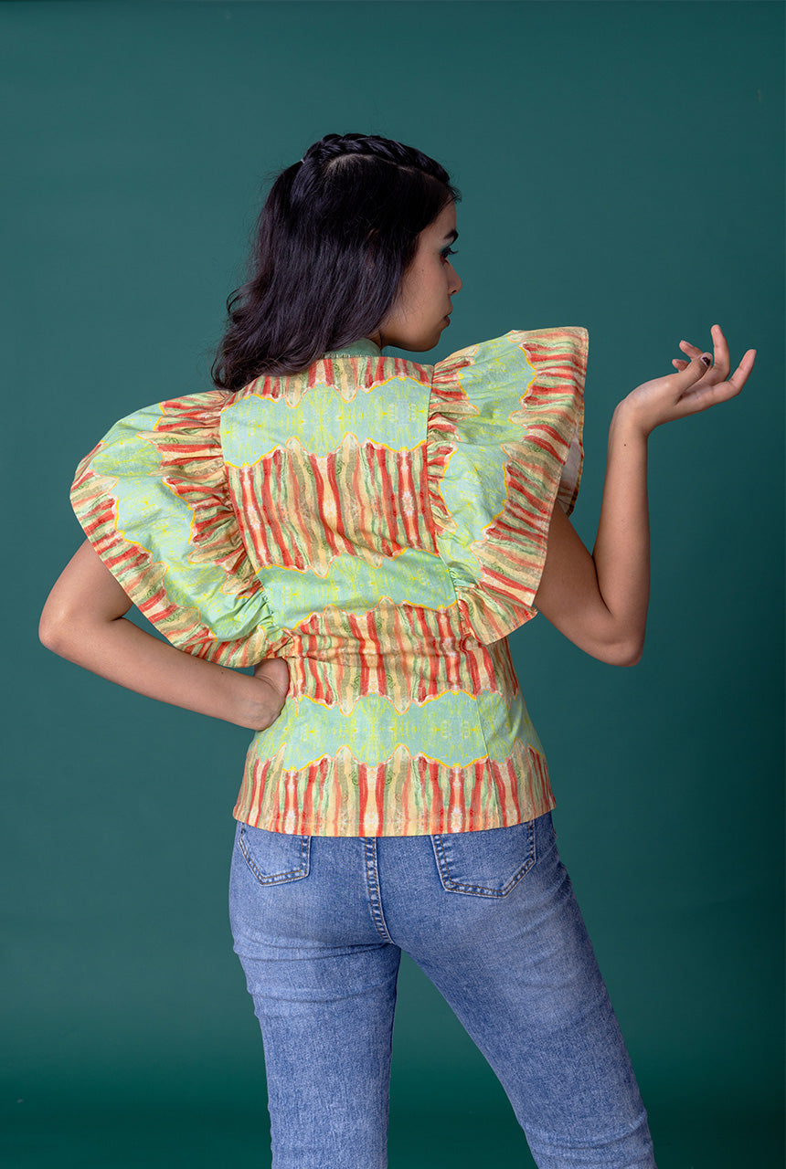 Glace Ruffled Shirt