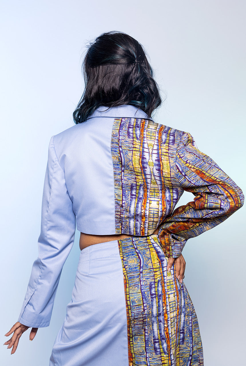 Azure Cropped Blazer