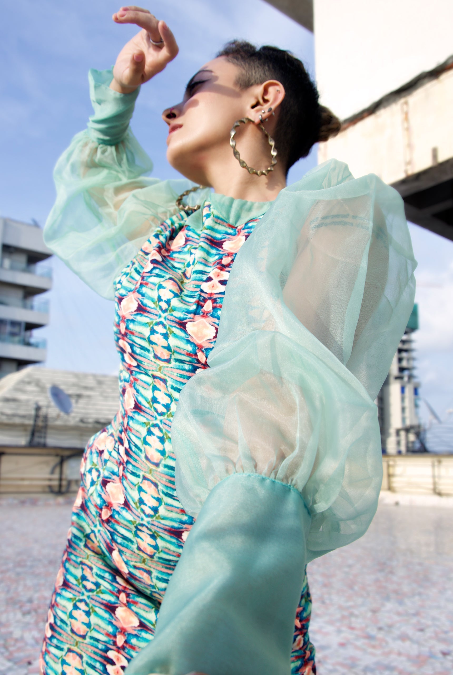 Creative Collaboration with Meghna Bhalla & Jahnavi Sheriff in our Swank Dress