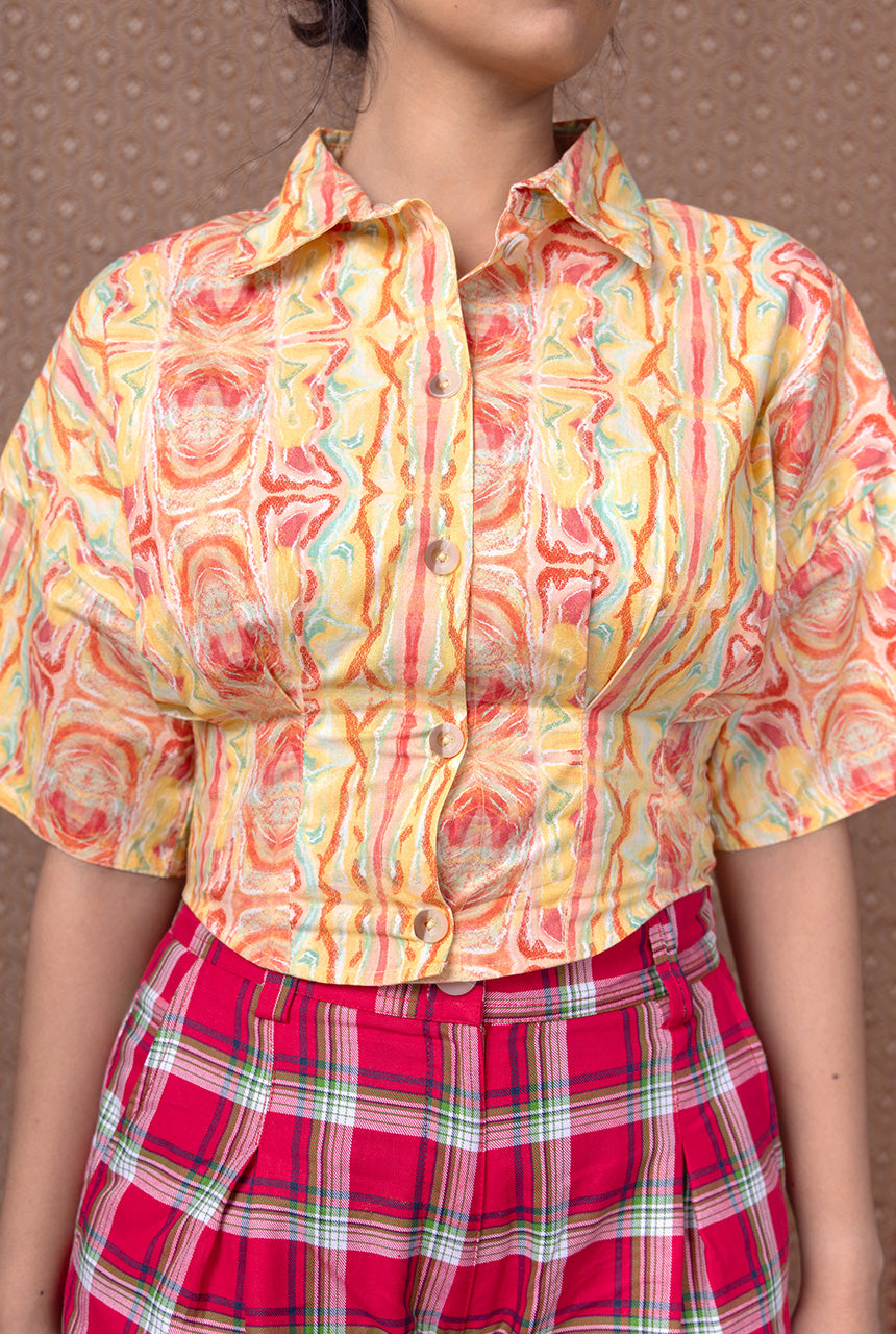 Citral Cropped Shirt