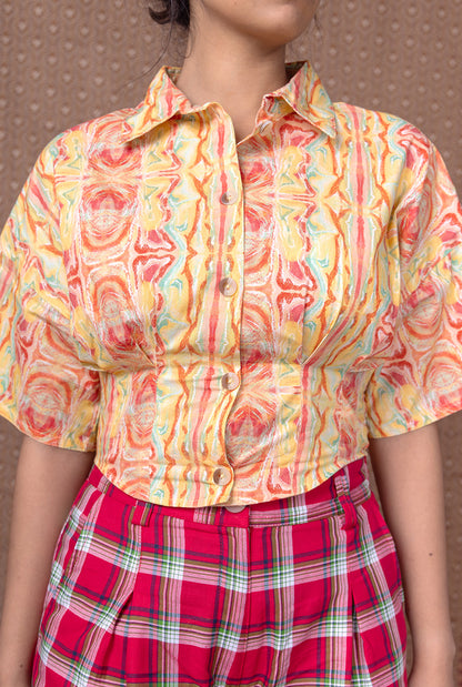 Citral Cropped Shirt