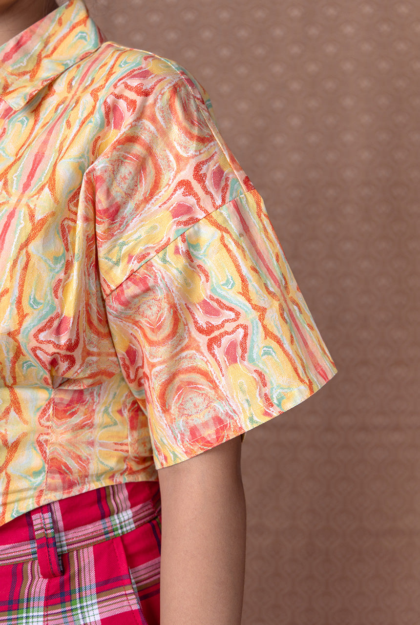 Citral Cropped Shirt