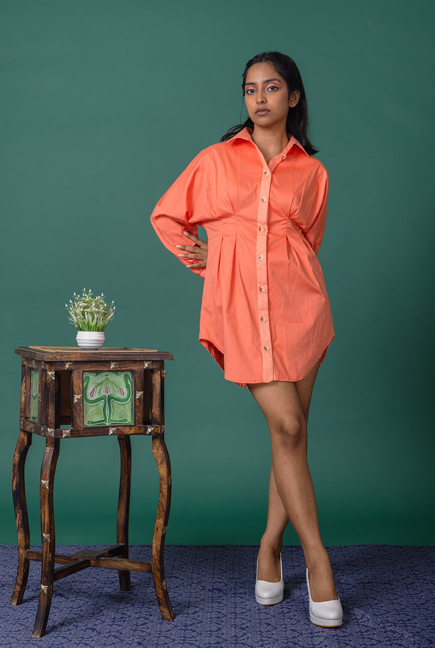 Rose Shirt Dress