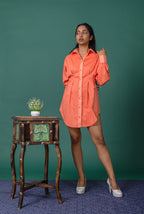 Rose Shirt Dress