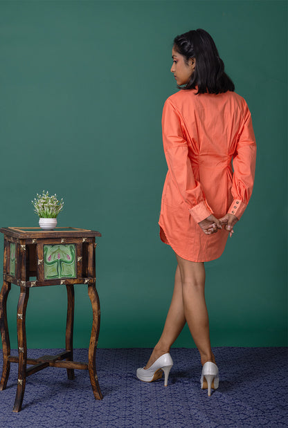 Rose Shirt Dress