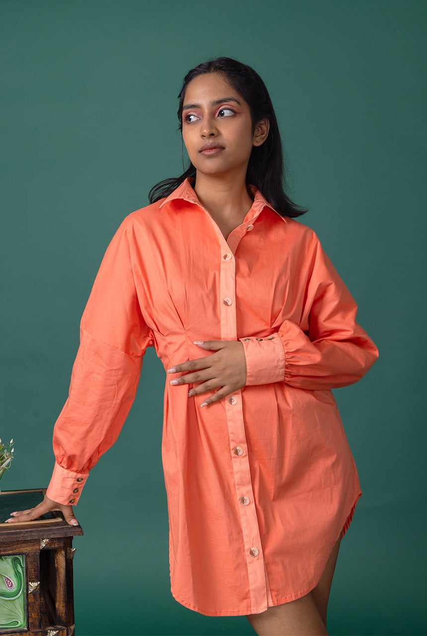 Rose Shirt Dress
