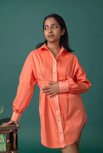 Rose Shirt Dress