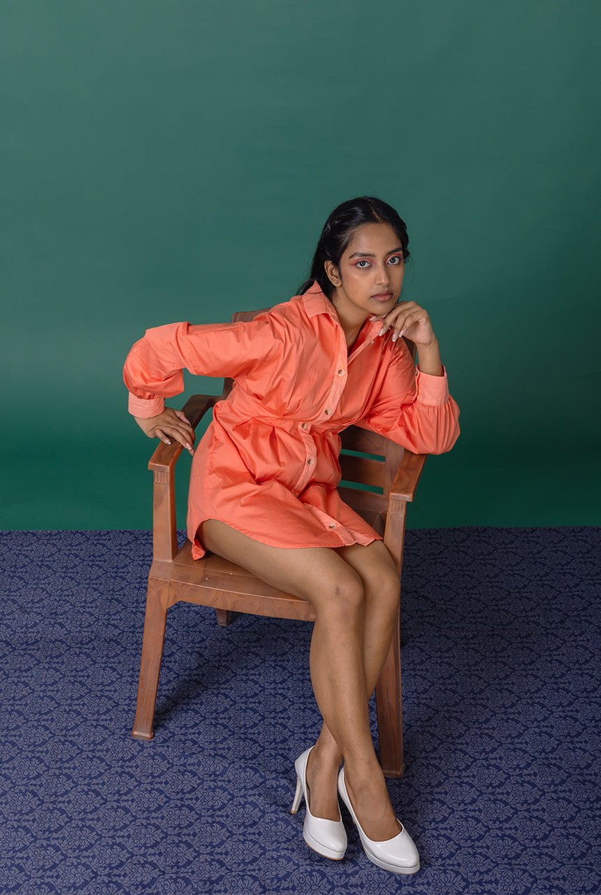 Rose Shirt Dress