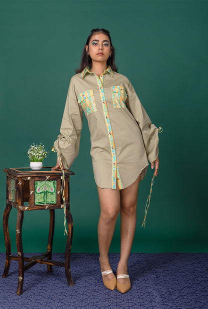Sage Shirt Dress