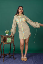 Sage Shirt Dress