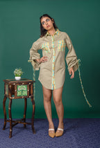 Sage Shirt Dress