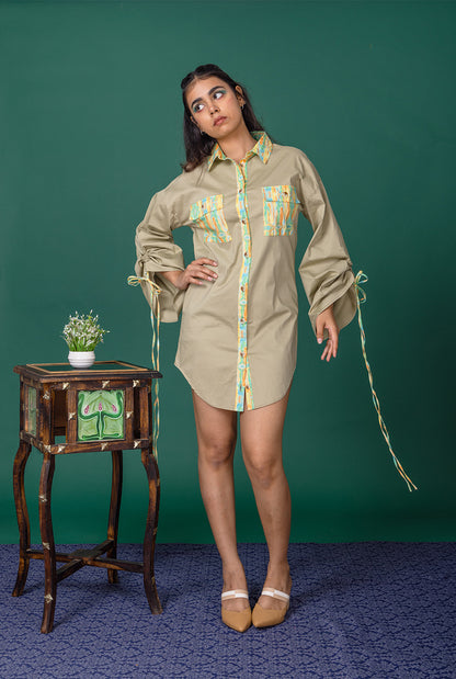 Sage Shirt Dress