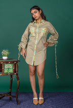 Sage Shirt Dress