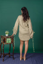 Sage Shirt Dress