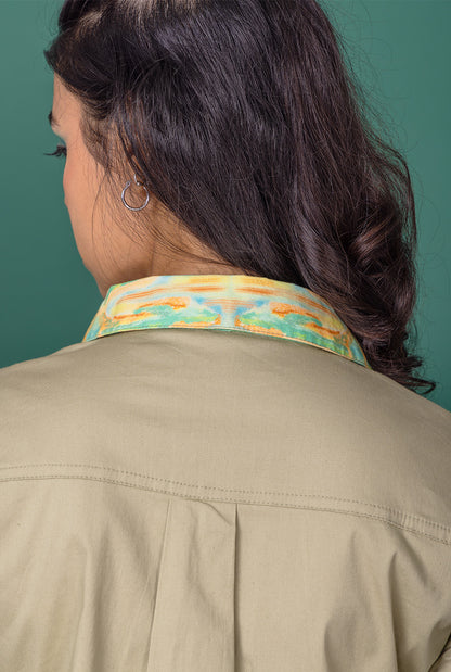 Sage Shirt Dress