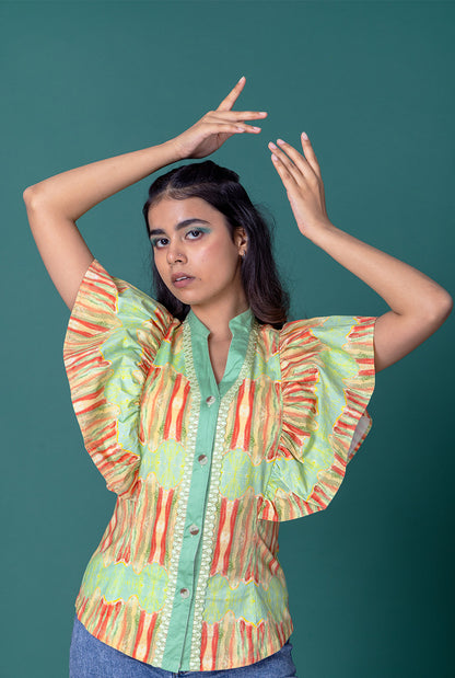 Glace Ruffled Shirt