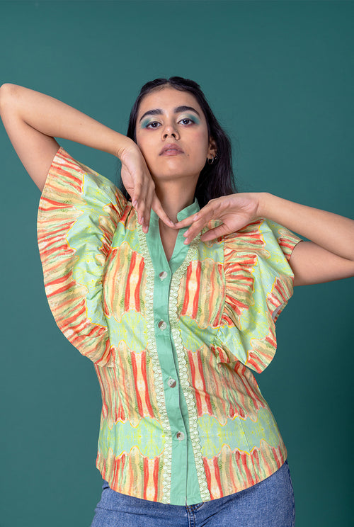 Glace Ruffled Shirt