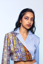 Azure Cropped Blazer