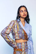 Azure Cropped Blazer