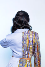 Azure Cropped Blazer