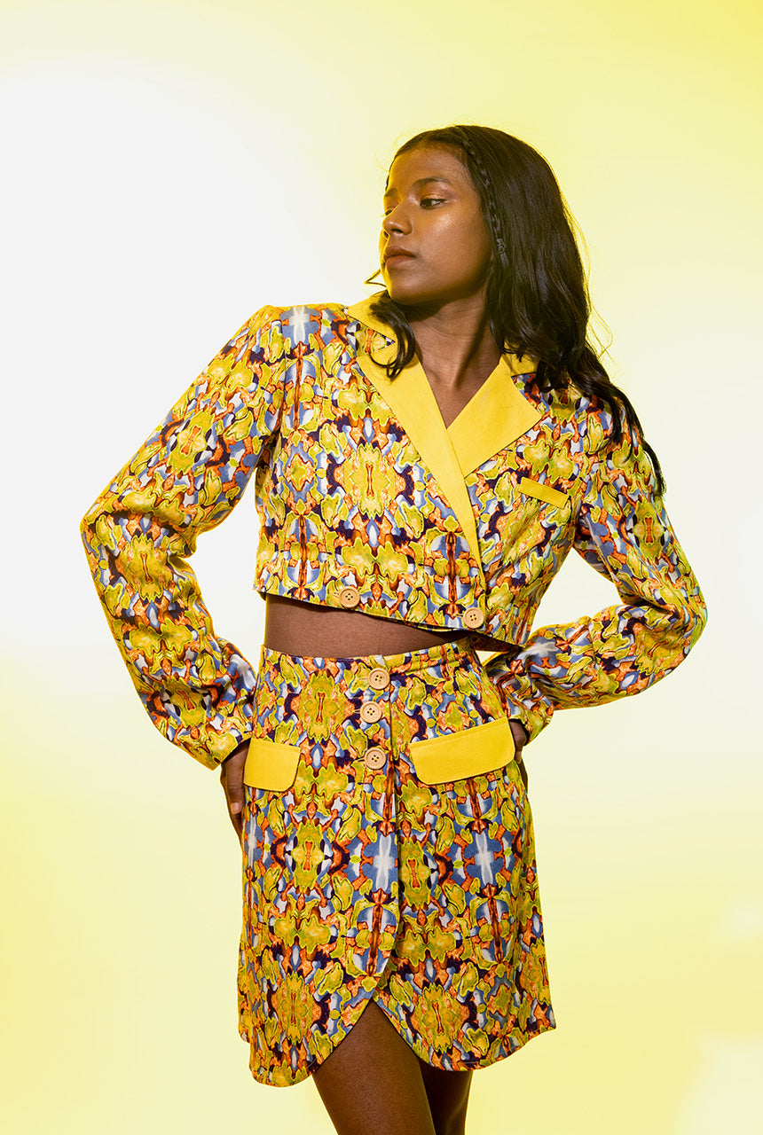 Baroque Cropped Blazer