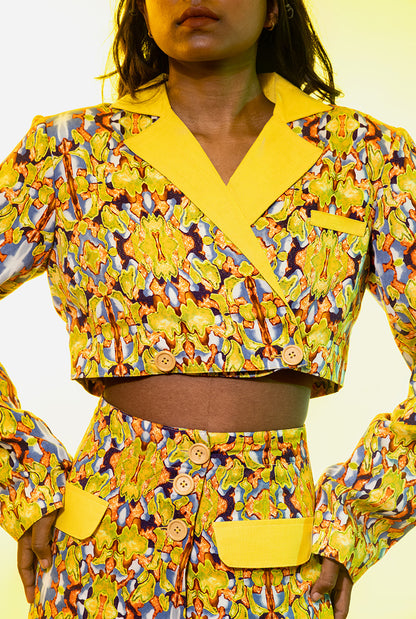 Baroque Cropped Blazer