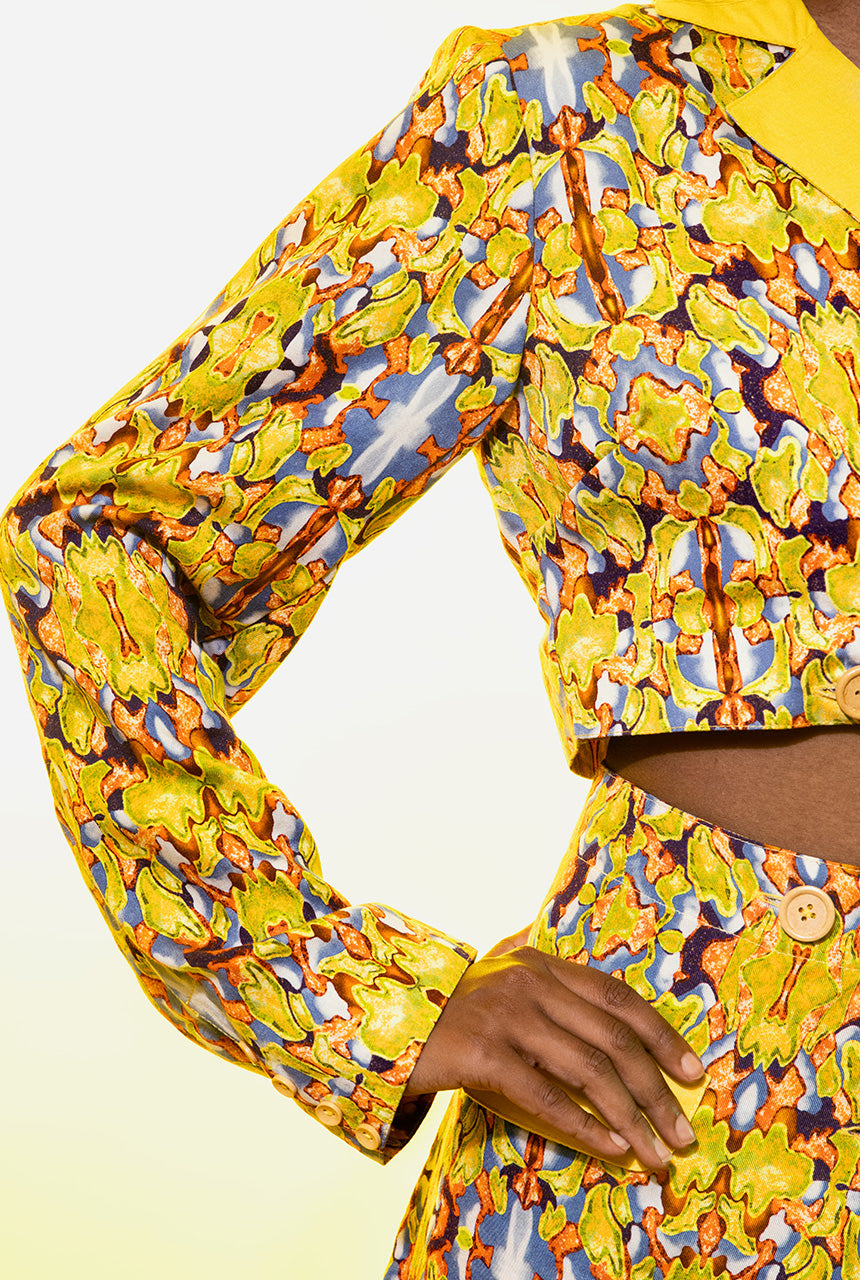 Baroque Cropped Blazer