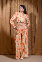 Florid Cropped Blazer