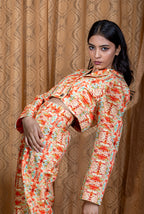 Florid Cropped Blazer