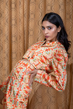 Florid Cropped Blazer