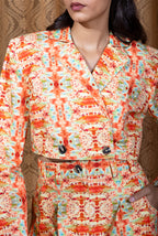 Florid Cropped Blazer