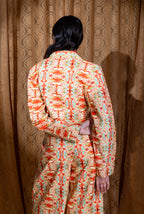 Florid Cropped Blazer