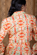 Florid Cropped Blazer