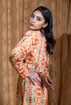 Florid Cropped Blazer