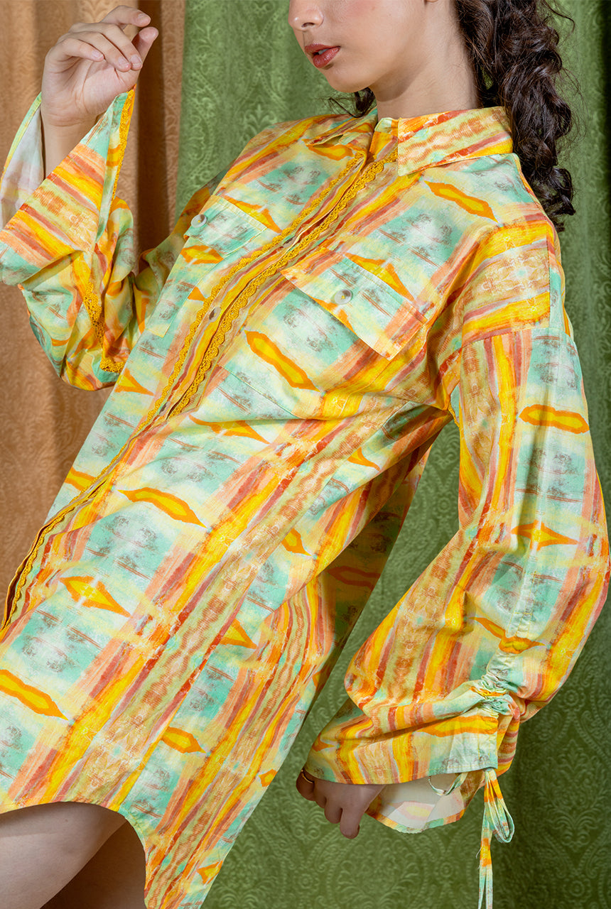 Gouache Shirt Dress
