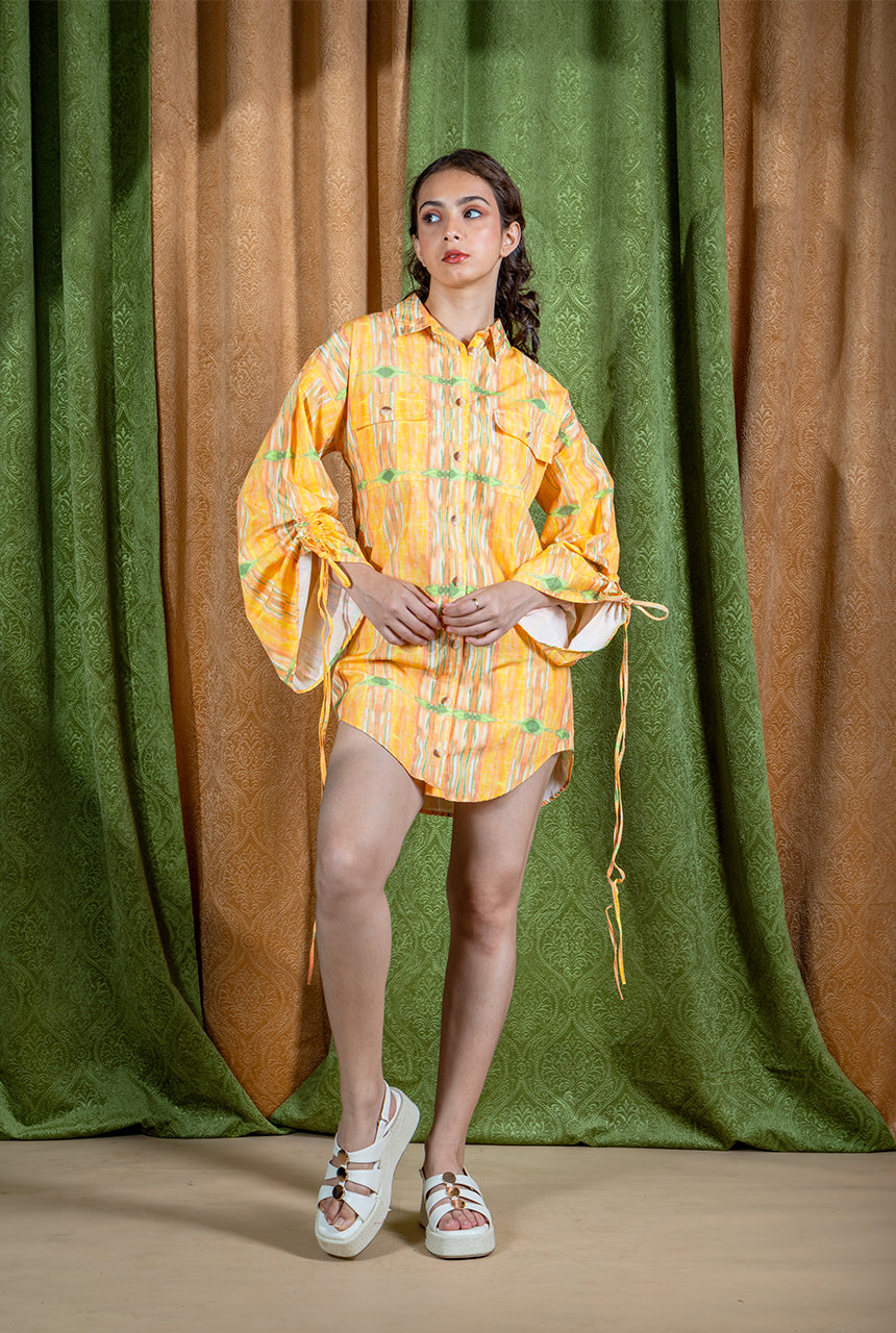 Nectarine Shirt Dress