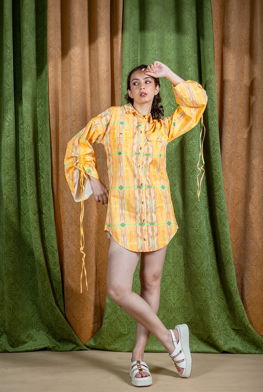 Nectarine Shirt Dress