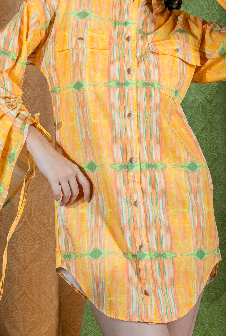 Nectarine Shirt Dress
