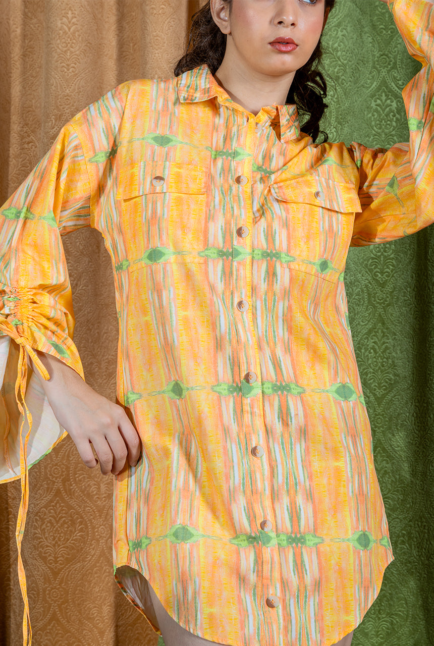 Nectarine Shirt Dress