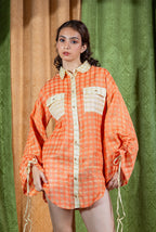 Tangerine Shirt Dress