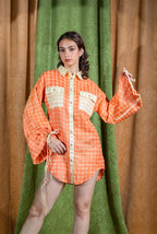Tangerine Shirt Dress